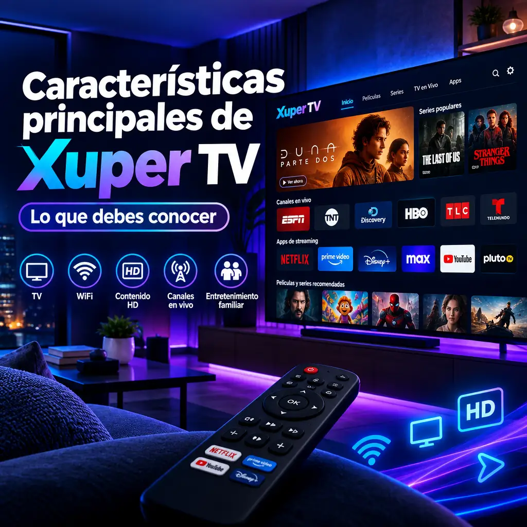 Características principales de Xuper TV que debes conocer